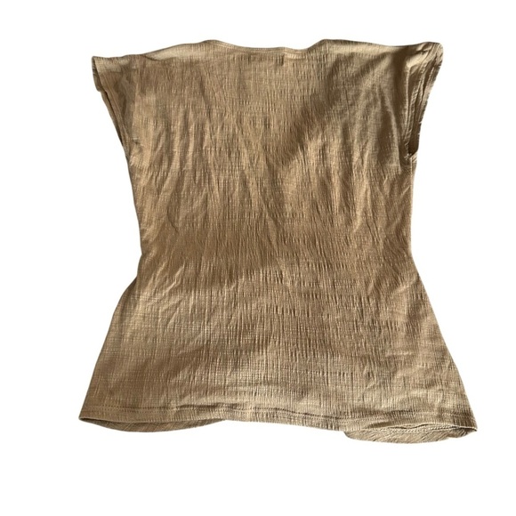 Max Studio Tan Blouse Chic Top - Picture 2 of 4